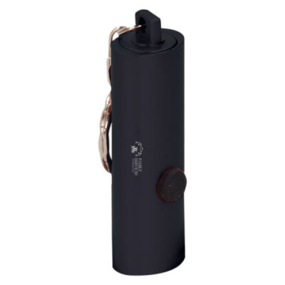 Family Services - Black 3-LED Laserable Flashlight with Keychain Thumbnail
