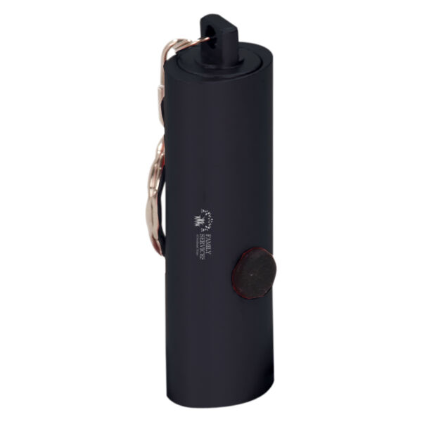 Family Services - Black 3-LED Laserable Flashlight with Keychain Thumbnail