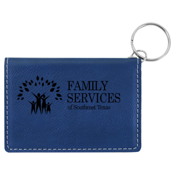 Family Services - Laserable Leatherette Keychain/ID Holder Thumbnail